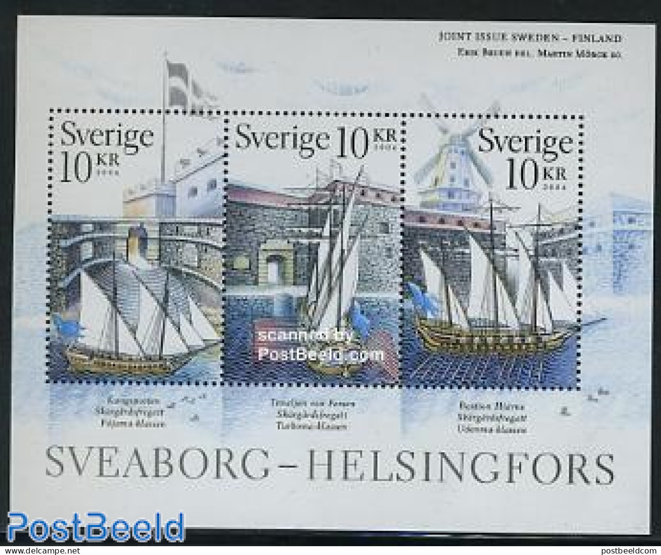 Sweden 2006 Svendborg Castle S/s (from Booklet), Mint NH, Transport - Various - Ships And Boats - Mills (Wind & Water).. - Nuevos