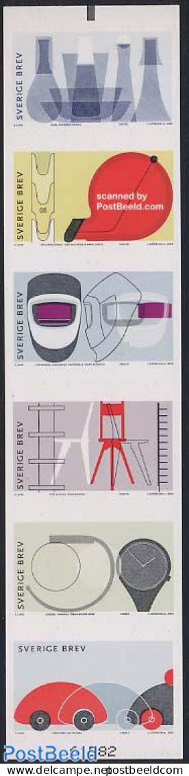 Sweden 2005 Swedish Design 6v S-a In Booklet, Mint NH, Stamp Booklets - Art - Art & Antique Objects - Industrial Design - Ongebruikt