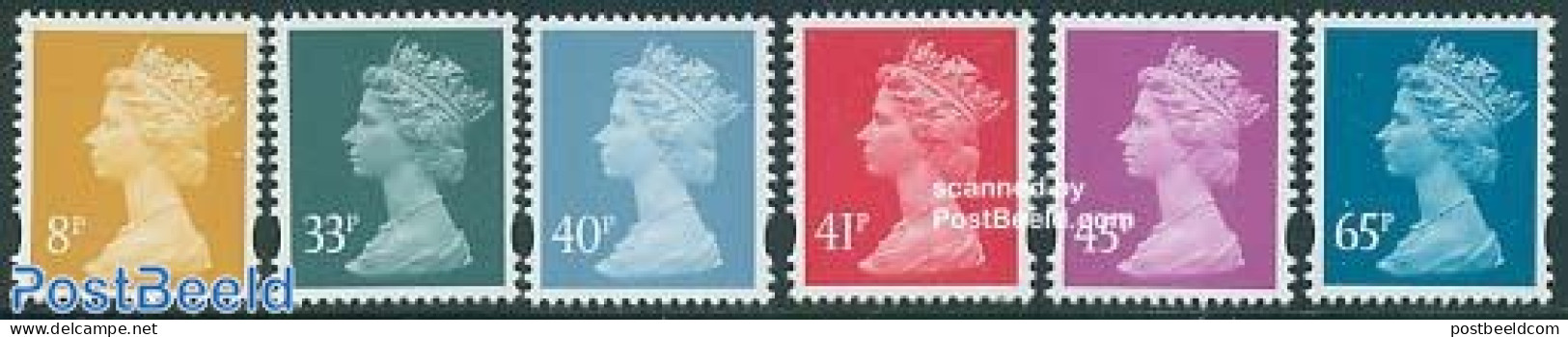 Great Britain 2000 Definitives 6v, Mint NH - Neufs