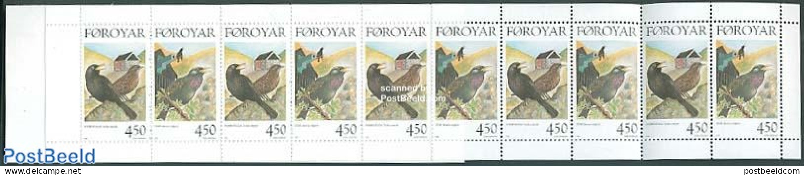 Faroe Islands 1998 Birds Booklet, Mint NH, Nature - Birds - Stamp Booklets - Unclassified