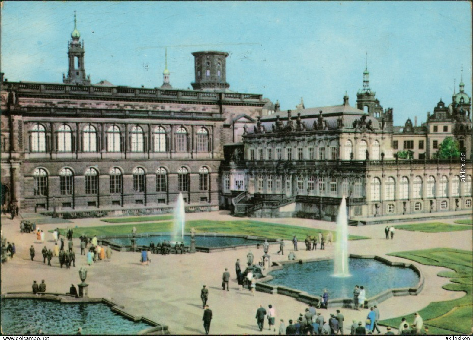 Innere Altstadt Dresden Dresdner Zwinger Zerstörtes Schloss Im Hintergrund G1964 - Dresden