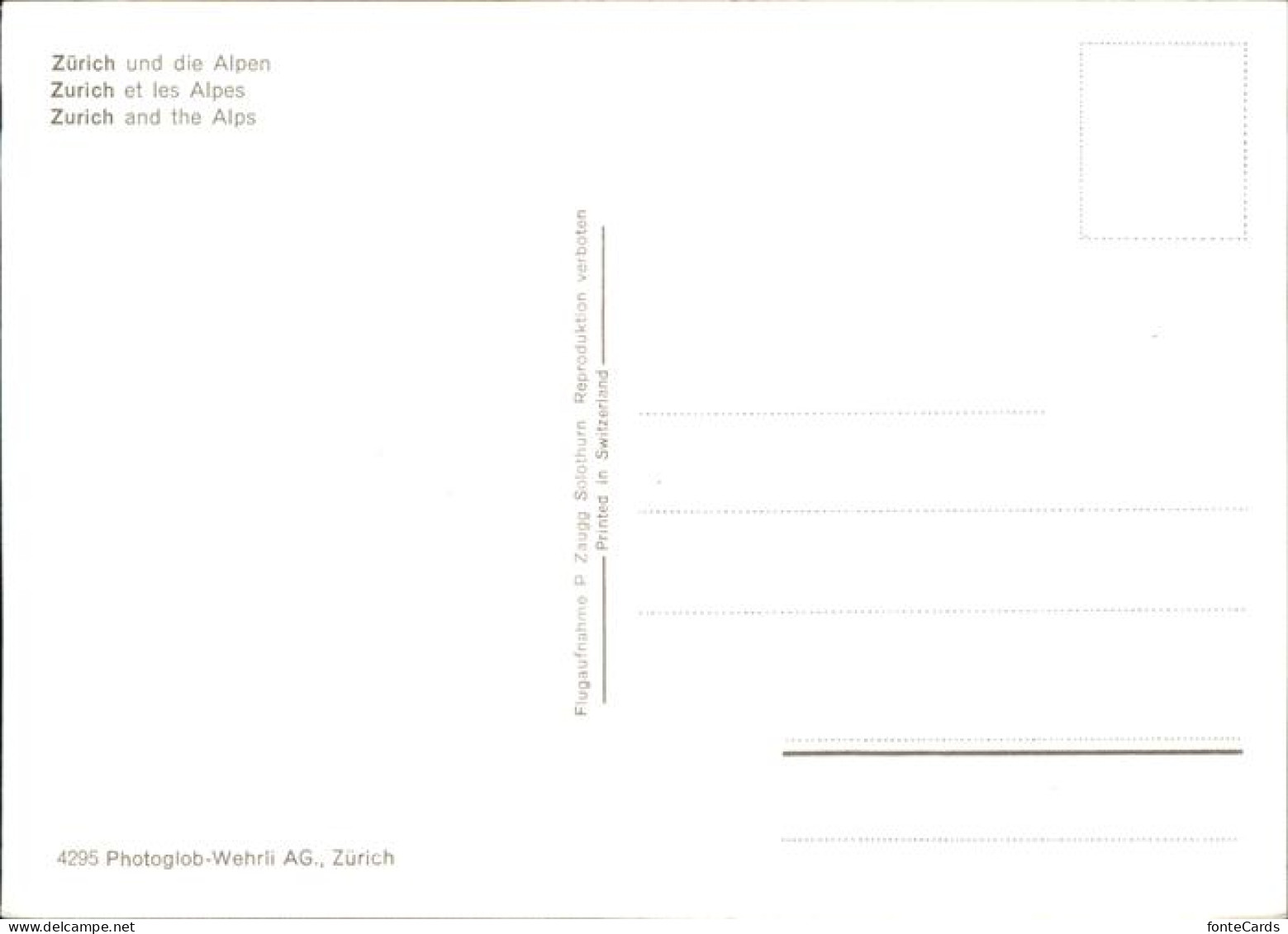 11483217 Zuerich  Zuerich - Otros & Sin Clasificación