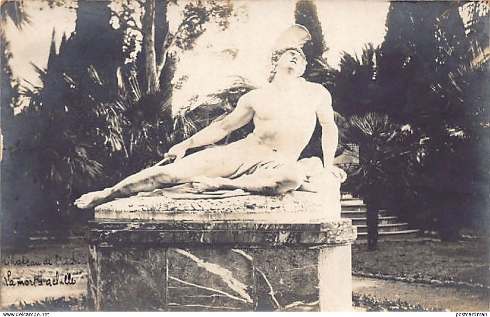 Greece - CORFU - Achilleion Palace - The Death Of Achilles - REAL PHOTO - Publ. Unknown  - Greece