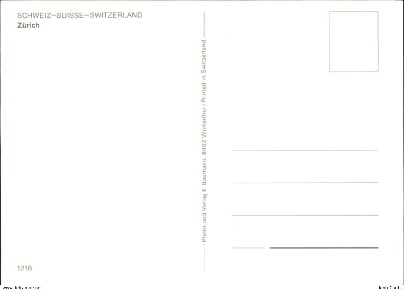 11483215 Zuerich  Zuerich - Andere & Zonder Classificatie