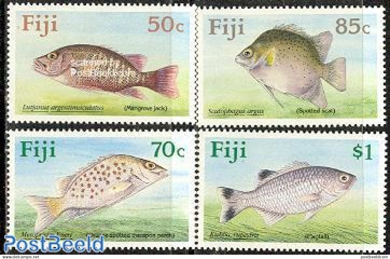 Fiji 1990 Fish 4v, Mint NH, Nature - Fish - Vissen