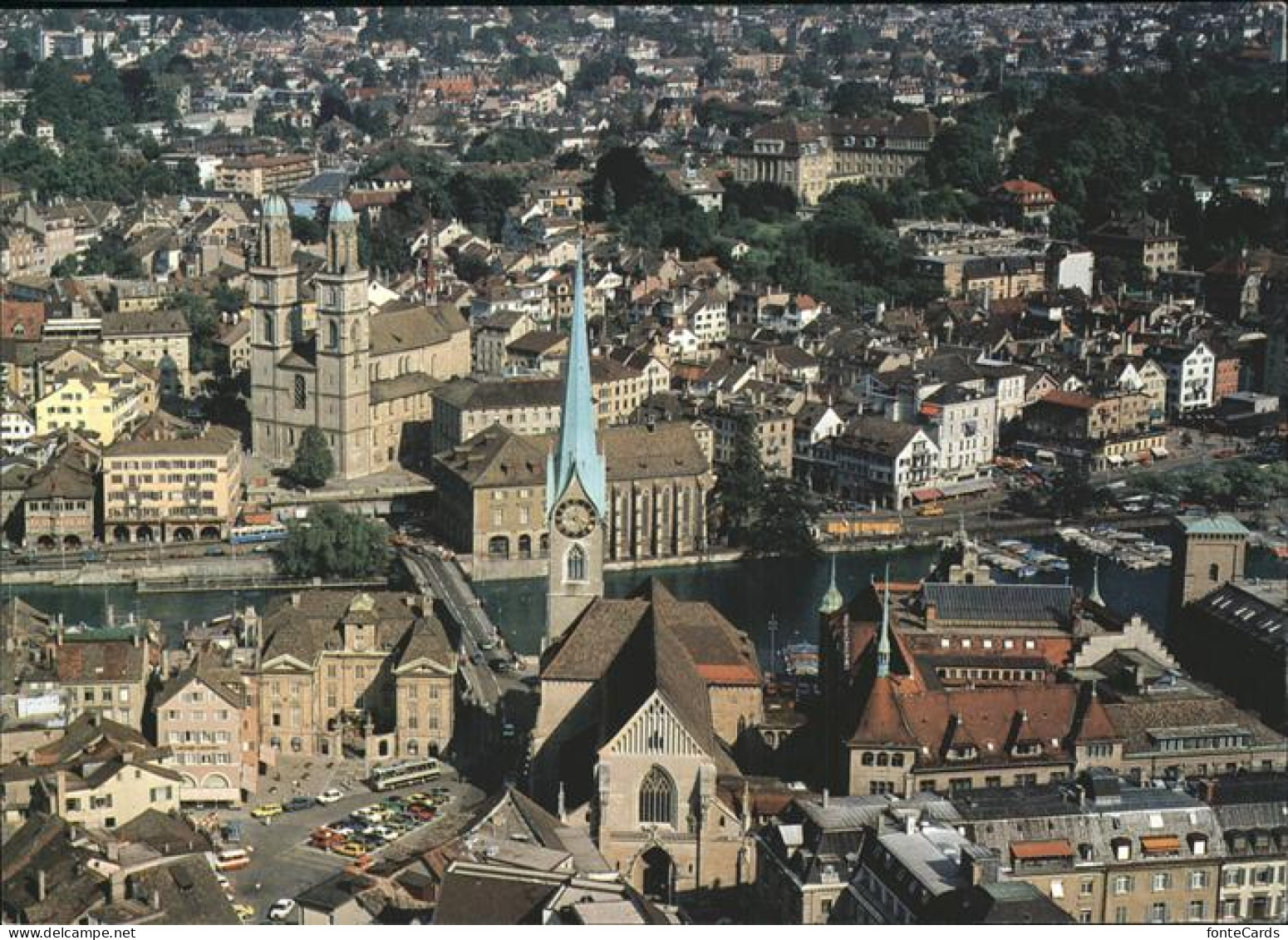 11483214 Zuerich Mit Fraumuenster U.Grossmuenster Zuerich - Andere & Zonder Classificatie