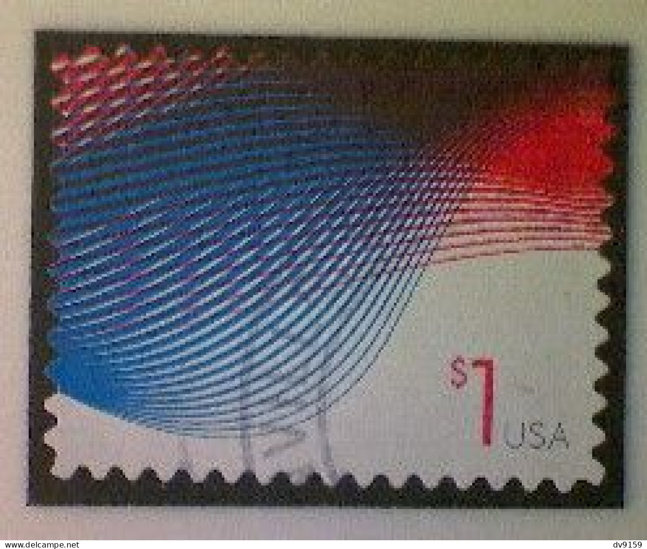 United States, Scott #4953, Used(o), 2015, Patriotic Waves, $1.00, Red And Blue - Gebraucht