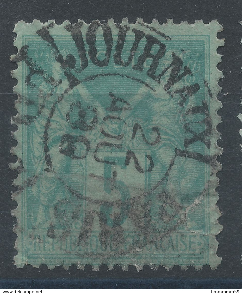 Lot N°83374   N°75, Oblitéré Cachet à Date De PARIS JOURNAUX PP, Défaut Déchirure - 1876-1898 Sage (Type II)