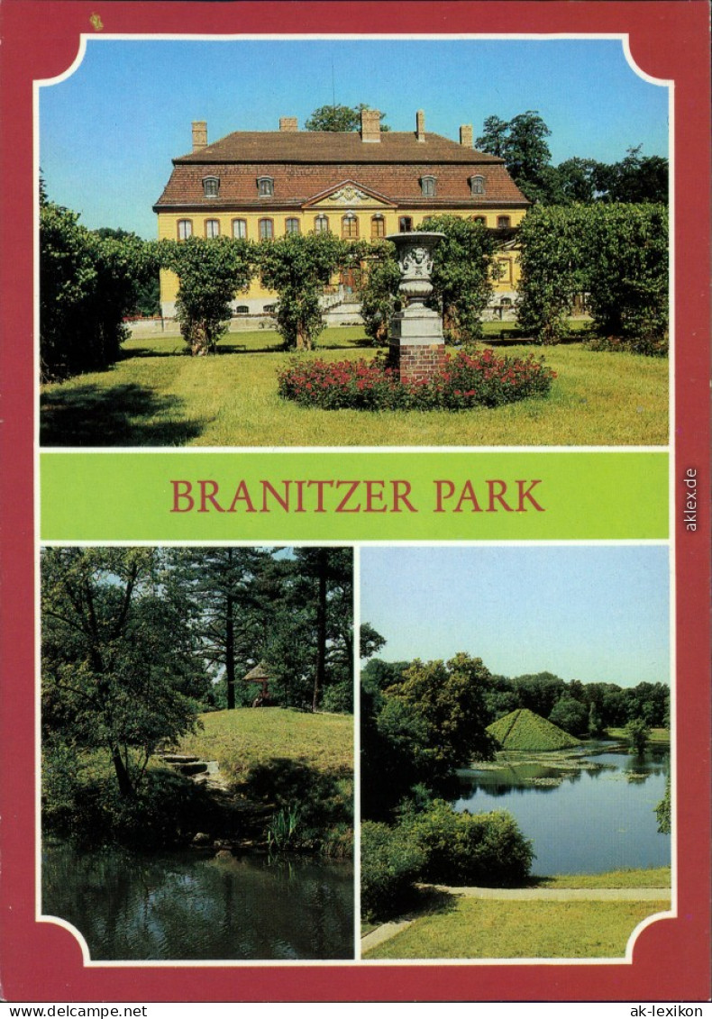Branitz Cottbus Choćebuz Branitzer Park Ansichtskarte 1988 - Cottbus
