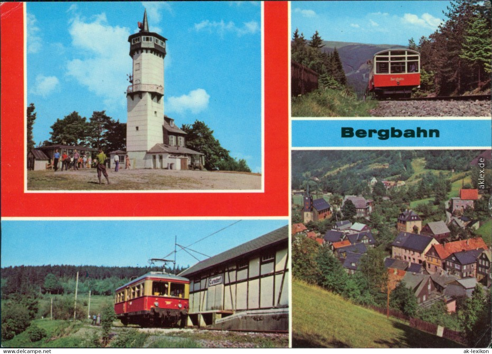 Lichtenhain/Bergbahn-Oberweißbach Oberweißbacher Bergbahn, Fröbelturm 1980 - Andere & Zonder Classificatie