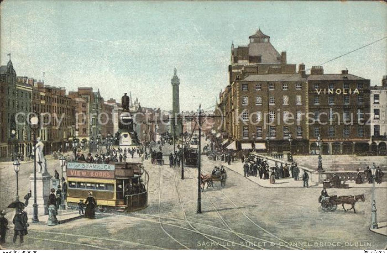 11482787 Dublin Ireland Sackville Street Strassenbahn Pferdewagen Oconnel Bridge - Other & Unclassified