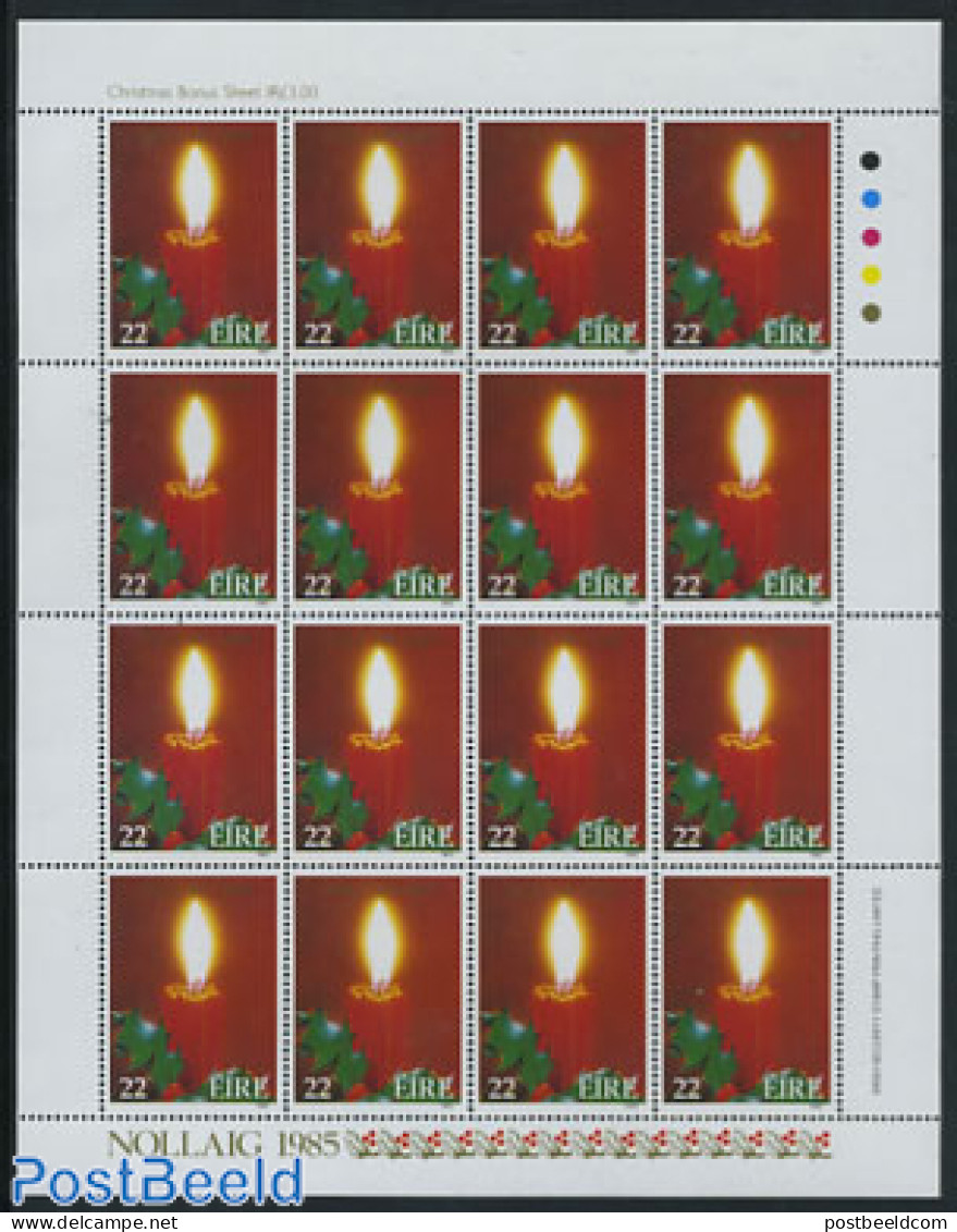 Ireland 1985 Christmas M/s (with 16 Stamps), Mint NH, Religion - Christmas - Ongebruikt