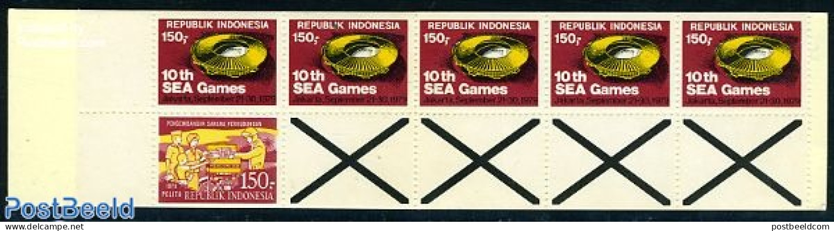 Indonesia 1979 SEA Games Booklet, Mint NH, Sport - Sport (other And Mixed) - Stamp Booklets - Non Classés