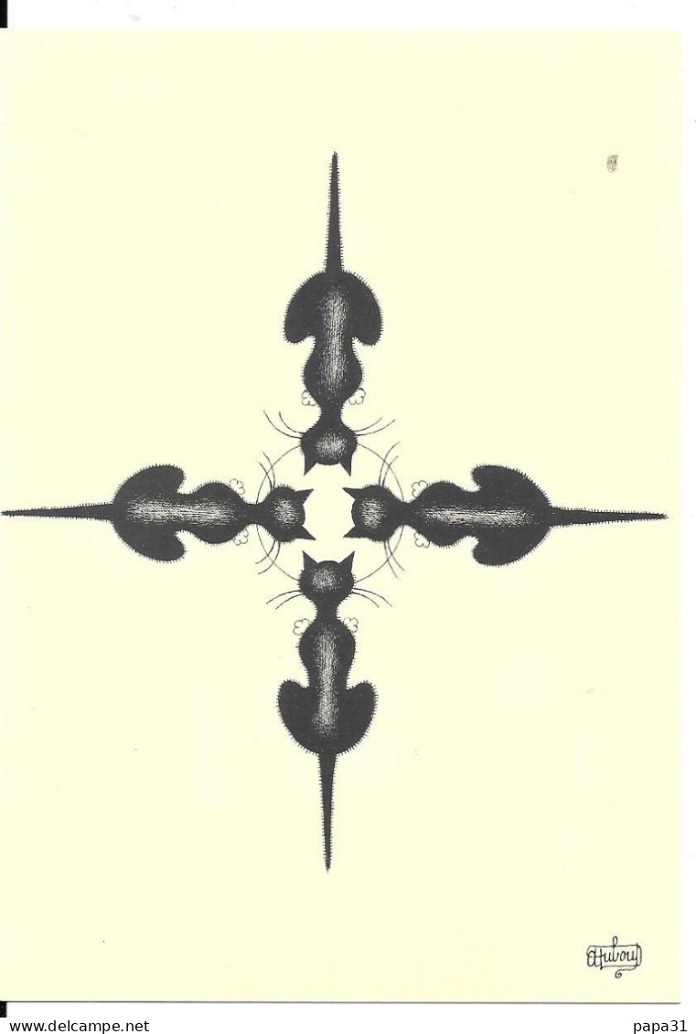Dessin D'Albert DUBOUT  N° D 20 - Chat - Dubout