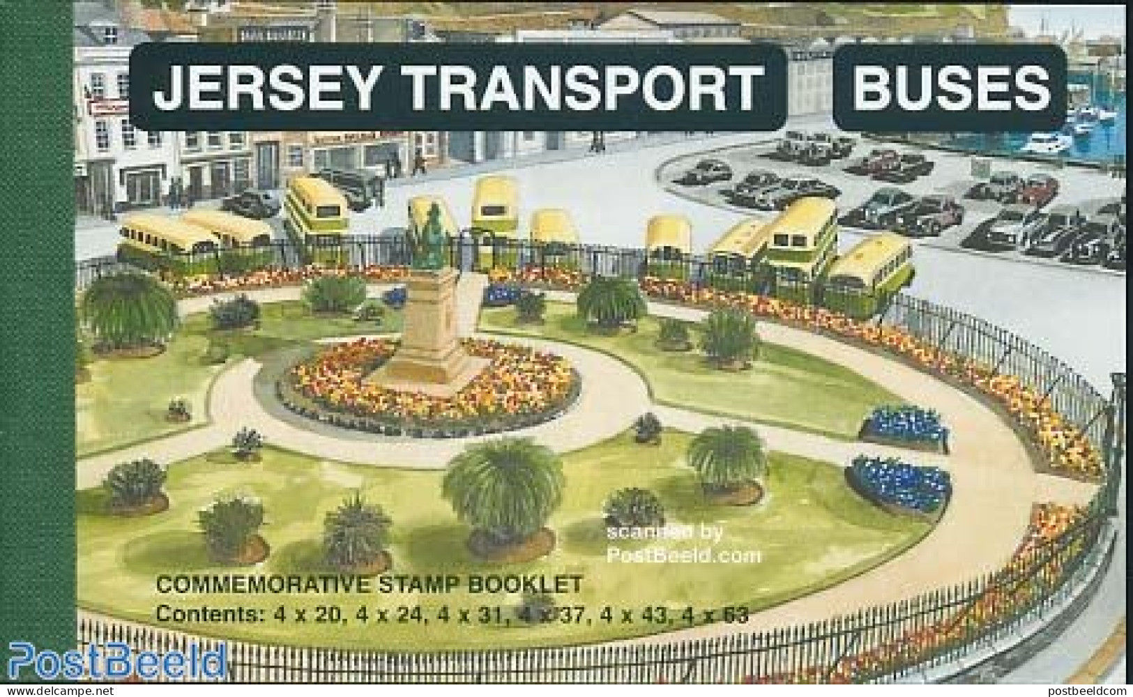 Jersey 1998 Autobuses Prestige Booklet, Mint NH, Transport - Stamp Booklets - Automobiles - Non Classés