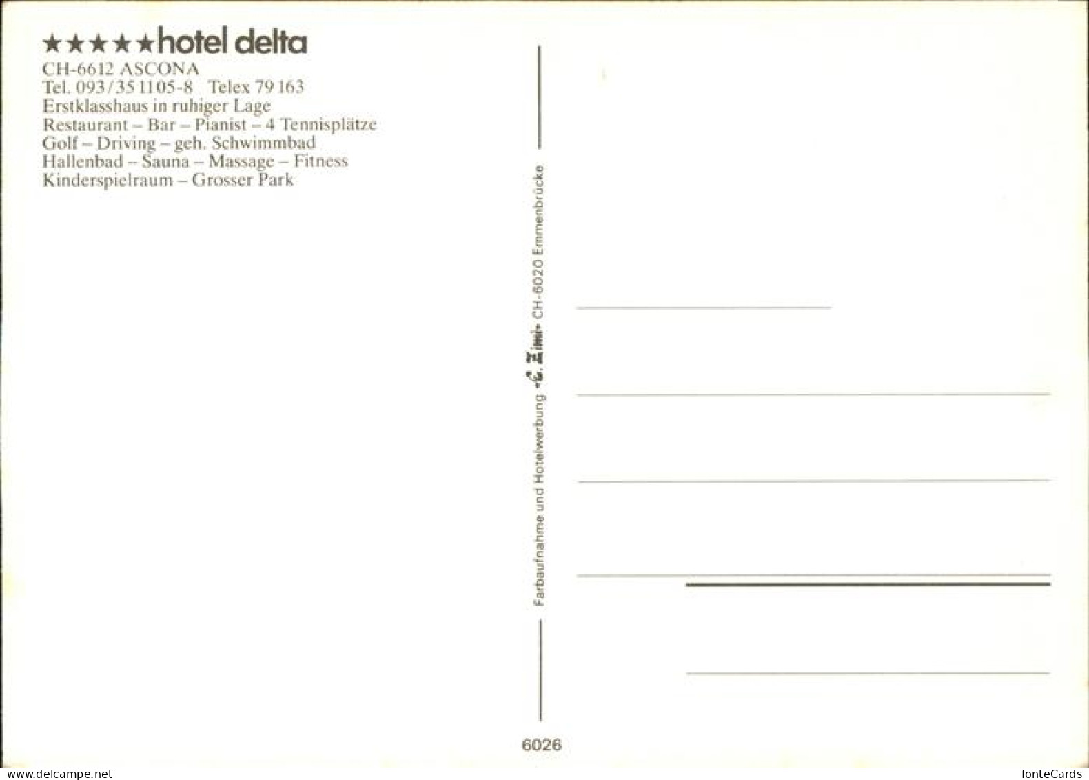 11475718 Ascona TI Hotel Delta Schwimmbad Liegewiese Ascona - Otros & Sin Clasificación