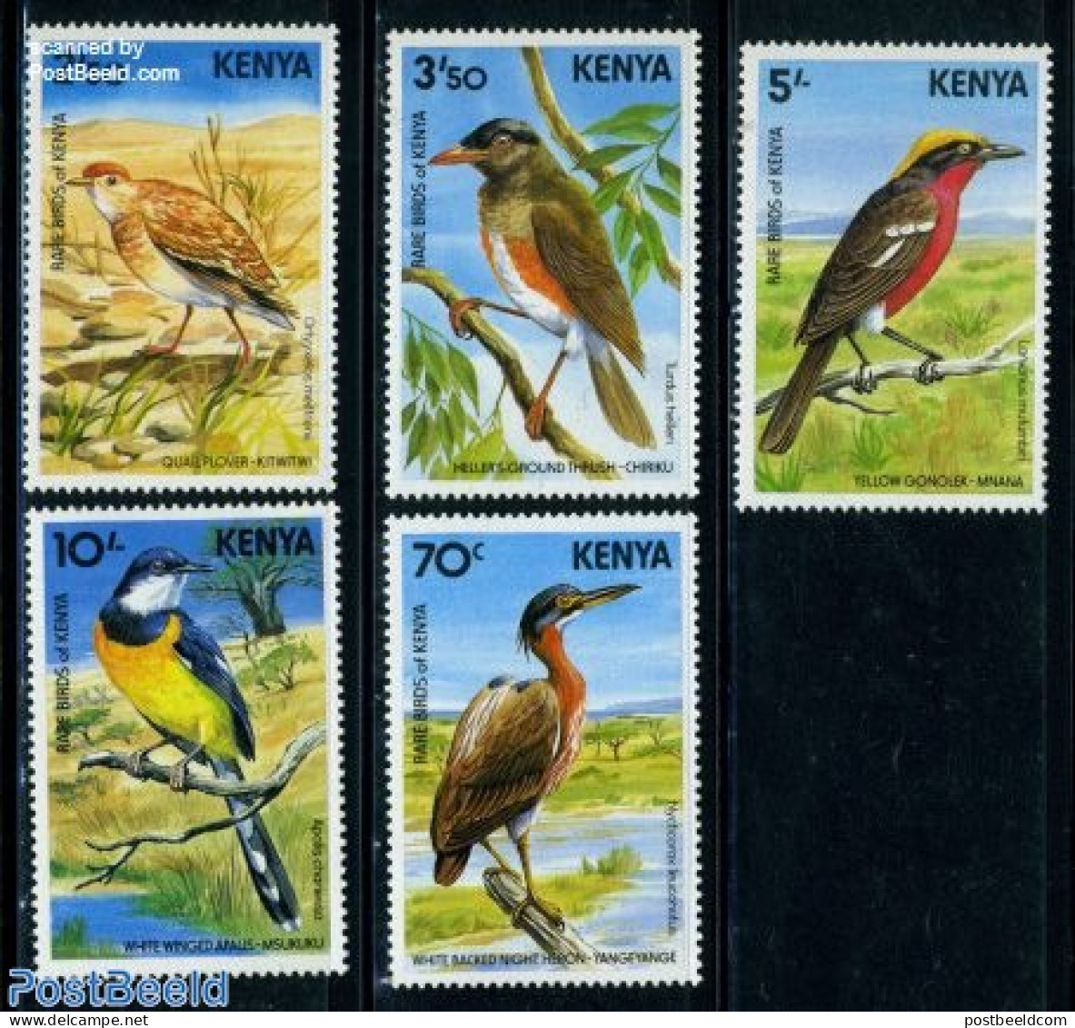 Kenia 1984 Birds 5v, Mint NH, Nature - Birds - Andere & Zonder Classificatie