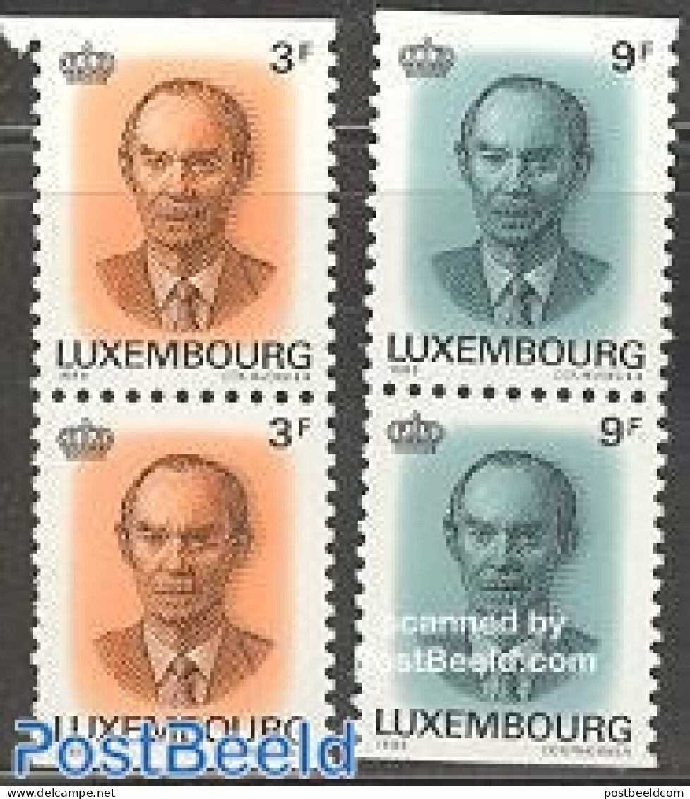Luxemburg 1989 Definitives From Booklets 2x2v [:], Mint NH - Nuovi