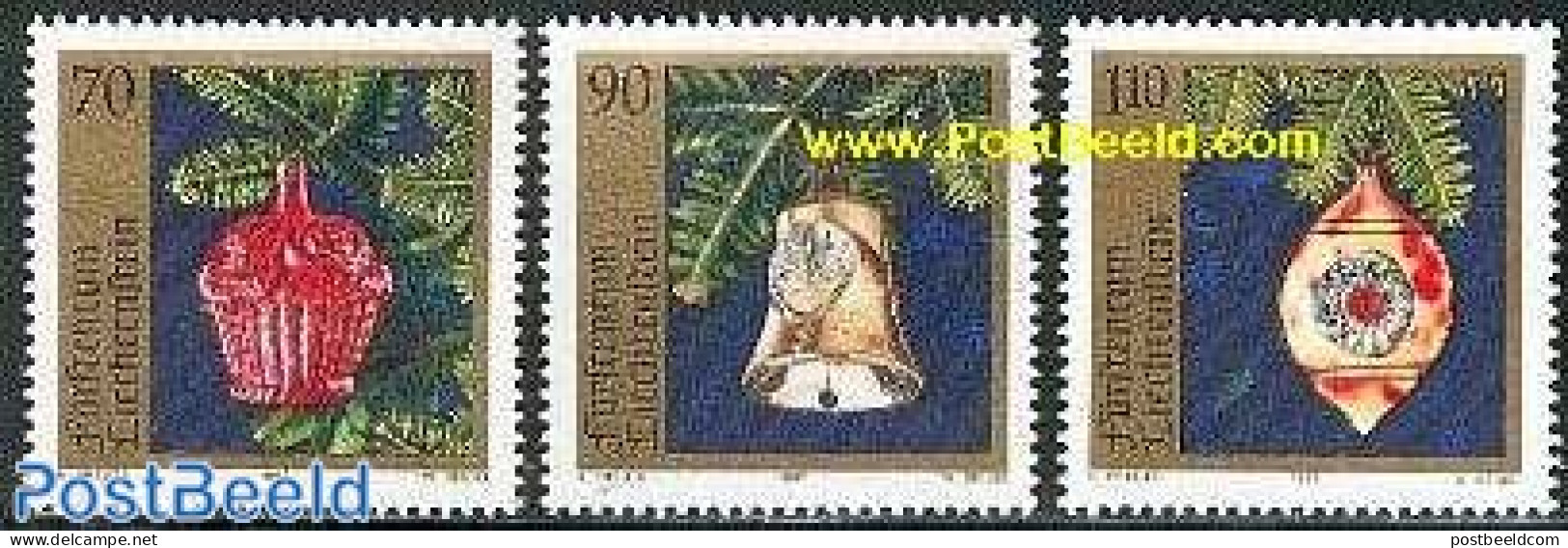Liechtenstein 1997 Christmas 3v, Mint NH, Religion - Christmas - Unused Stamps