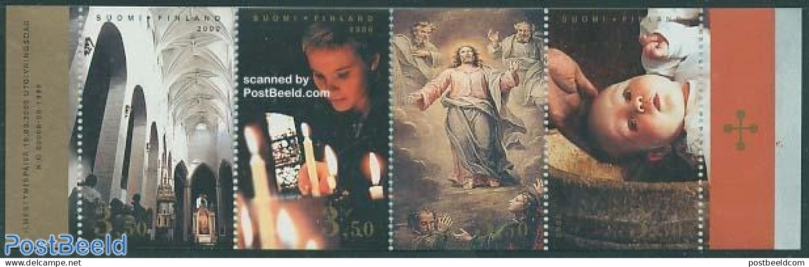 Finland 2000 Holy Year 2000 4v In Booklet, Mint NH, Religion - Religion - Stamp Booklets - Neufs