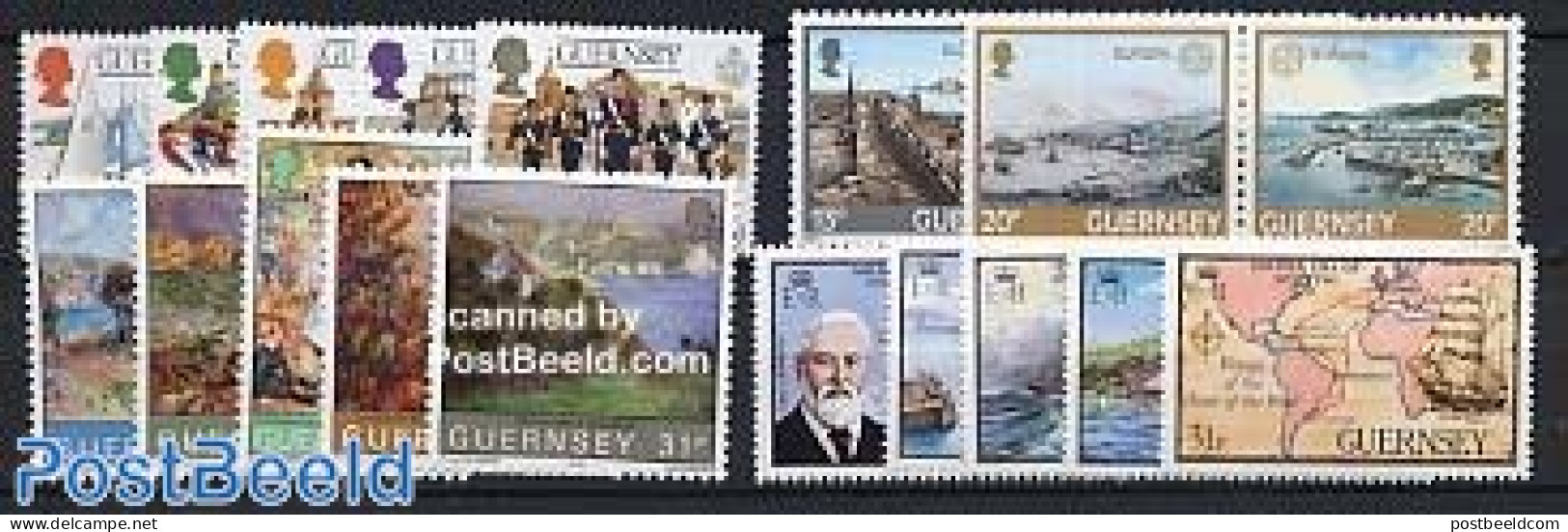 Guernsey 1983 Yearset 1983 (19v), Mint NH, Various - Yearsets (by Country) - Unclassified