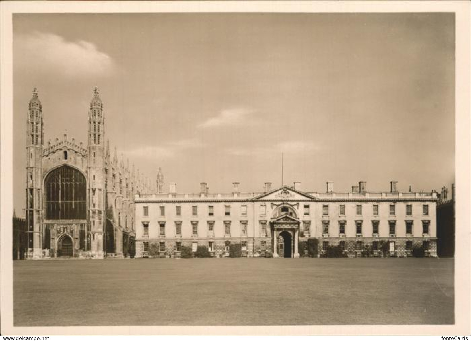 11474963 Cambridge Cambridgeshire Weltkunstkarte Kings College Cambridge - Sonstige & Ohne Zuordnung