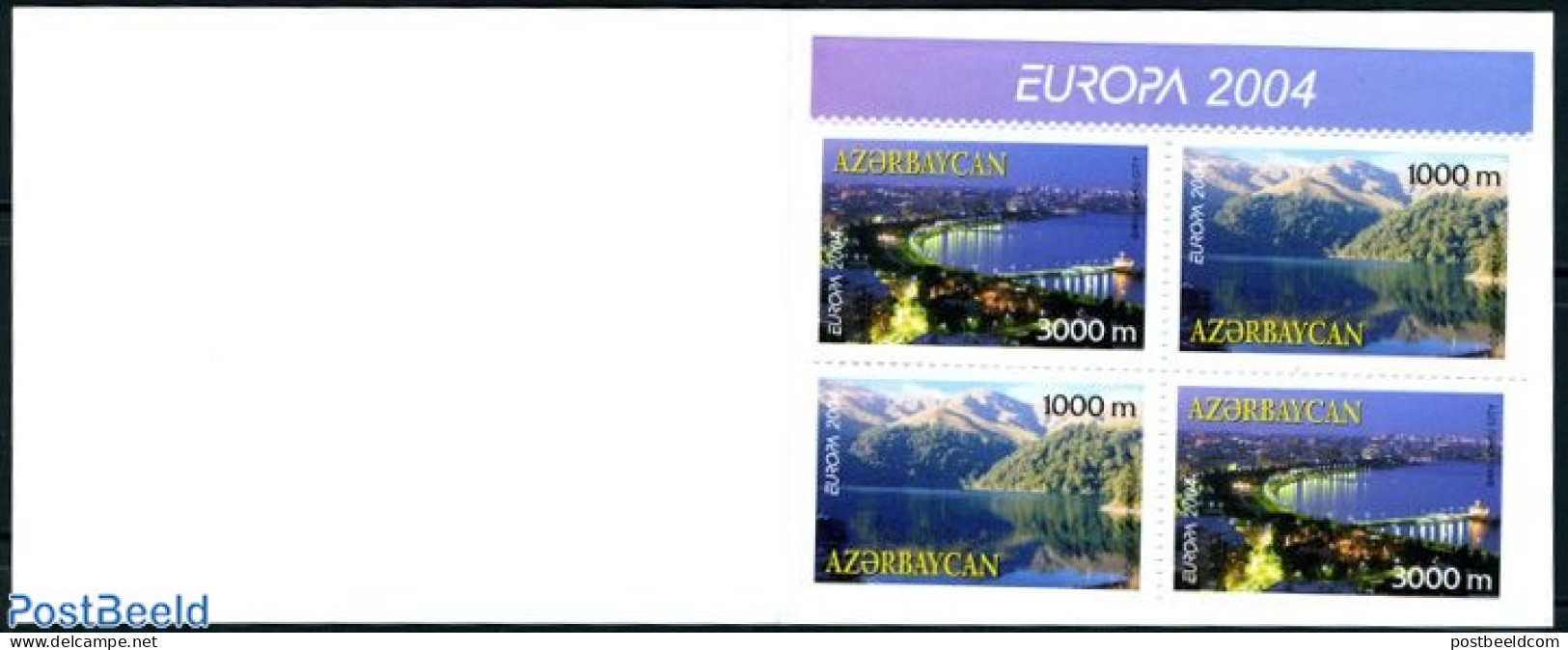 Azerbaijan 2004 Europa Booklet, Mint NH, History - Transport - Various - Europa (cept) - Stamp Booklets - Ships And Bo.. - Zonder Classificatie