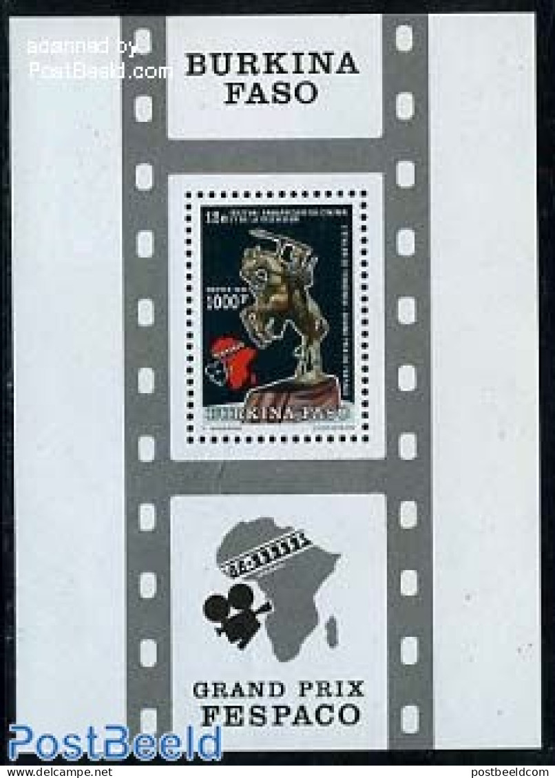Burkina Faso 1991 FESPACO Film Festival S/s, Mint NH, Nature - Performance Art - Horses - Film - Cinéma