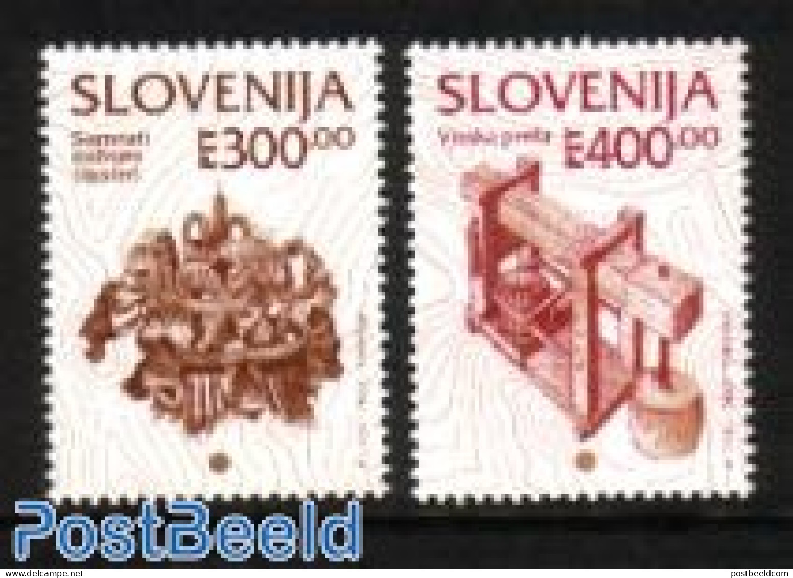 Slovenia 1994 Def., Cultural Heritage 2v, Mint NH, Nature - Wine & Winery - Wines & Alcohols