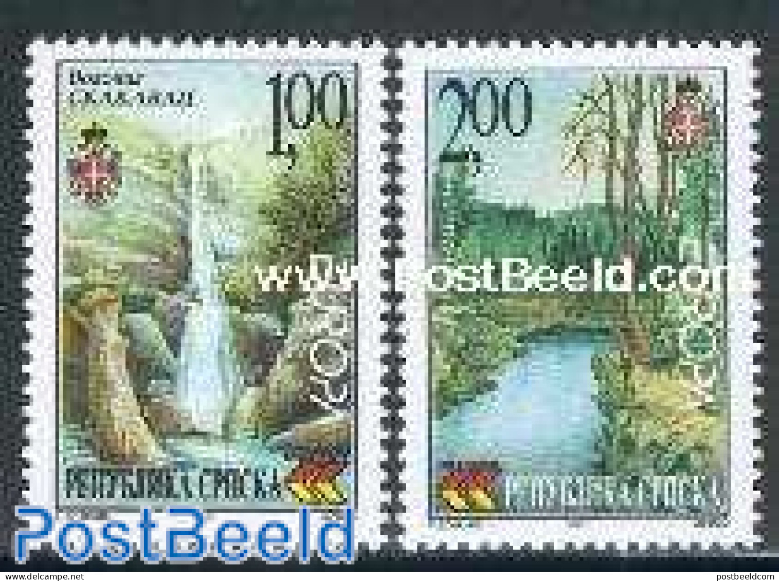 Bosnia Herzegovina - Serbian Adm. 2001 Europa, Water 2v, Mint NH, History - Nature - Europa (cept) - Trees & Forests -.. - Rotary Club