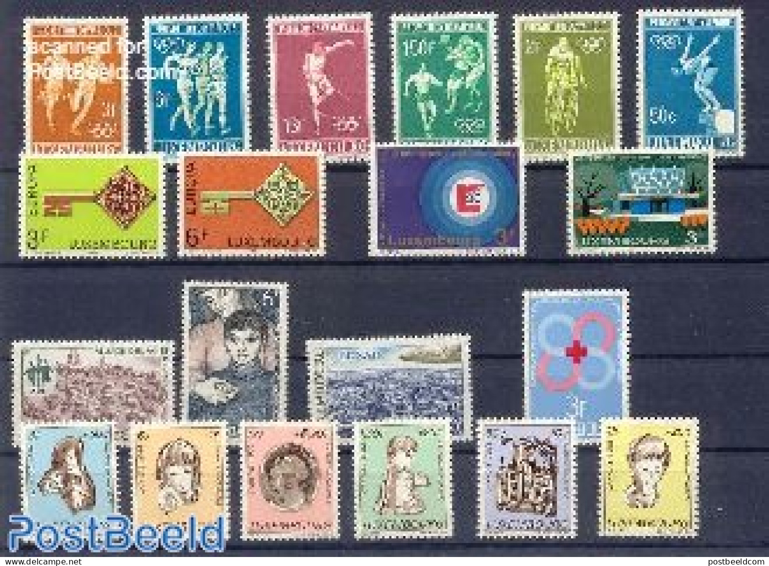 Luxemburg 1968 Yearset 1968, Complete, 20v, Mint NH, Various - Yearsets (by Country) - Neufs