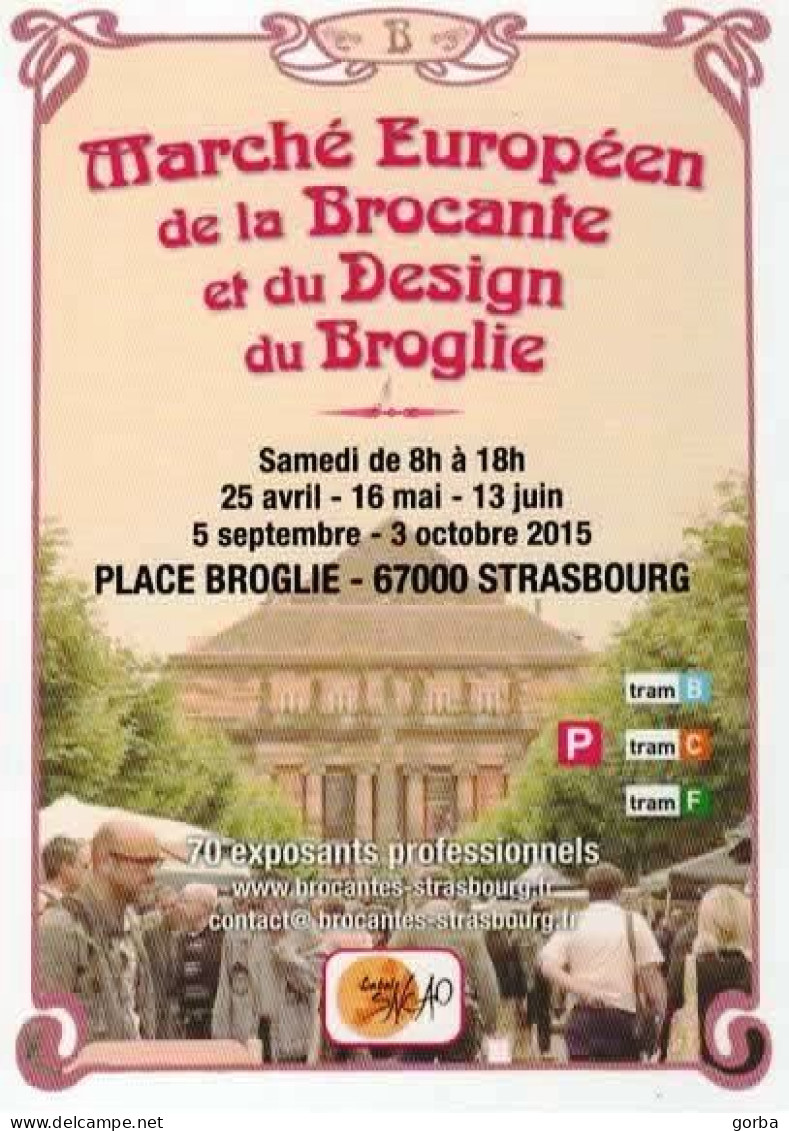 *CPM - Marché Européen De La Brocante Et Du Design Du Broglie - STRASBOURG (67) - Demonstrationen