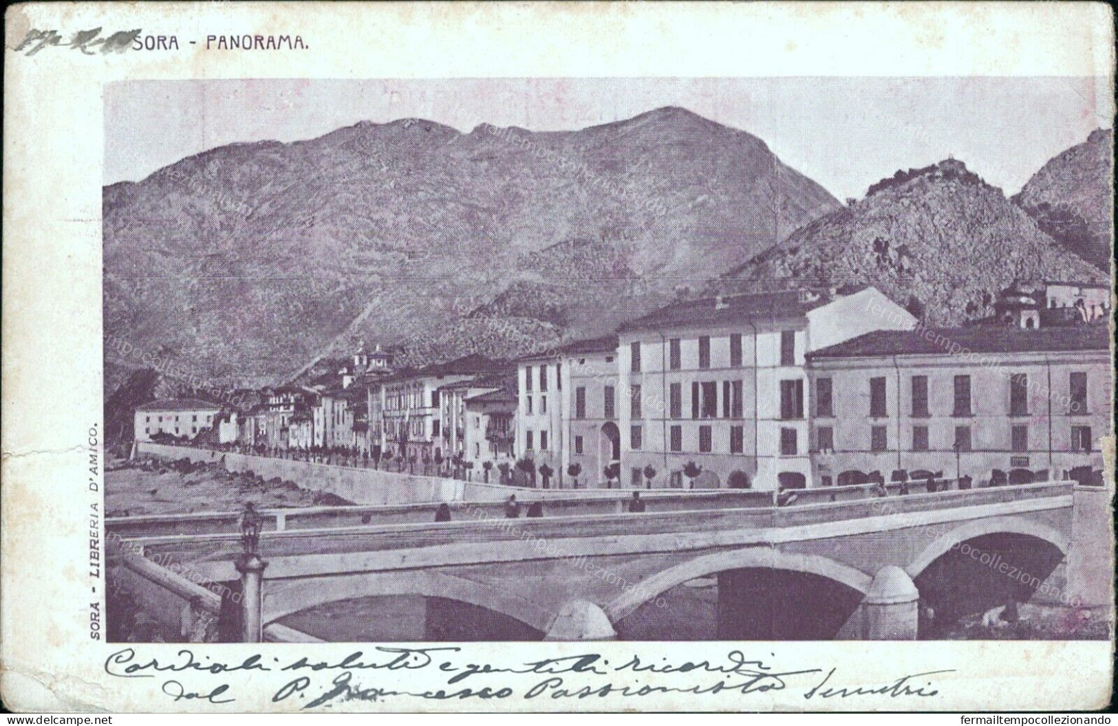 Cs308 Cartolina Sora Panorama Provincia Di Frosinone Lazio - Frosinone