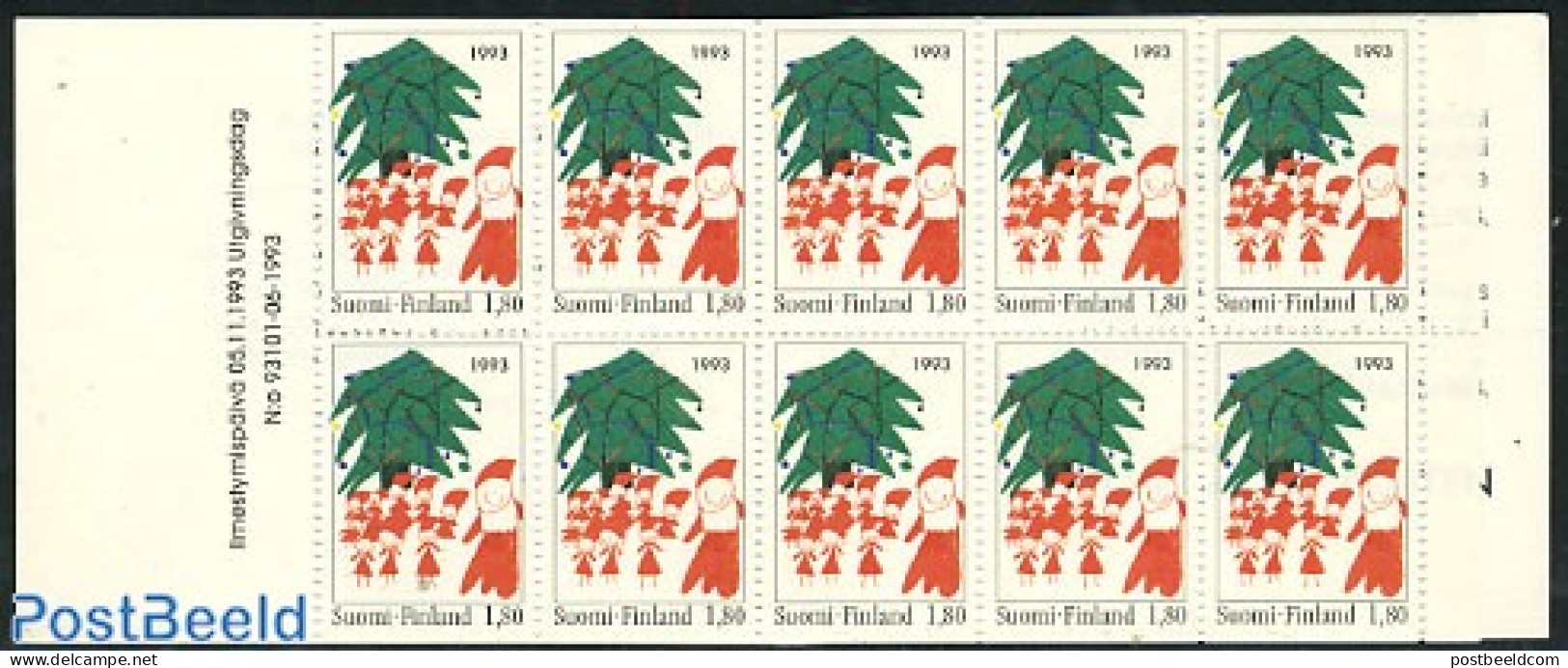 Finland 1993 Christmas Booklet, Mint NH, Religion - Christmas - Stamp Booklets - Unused Stamps