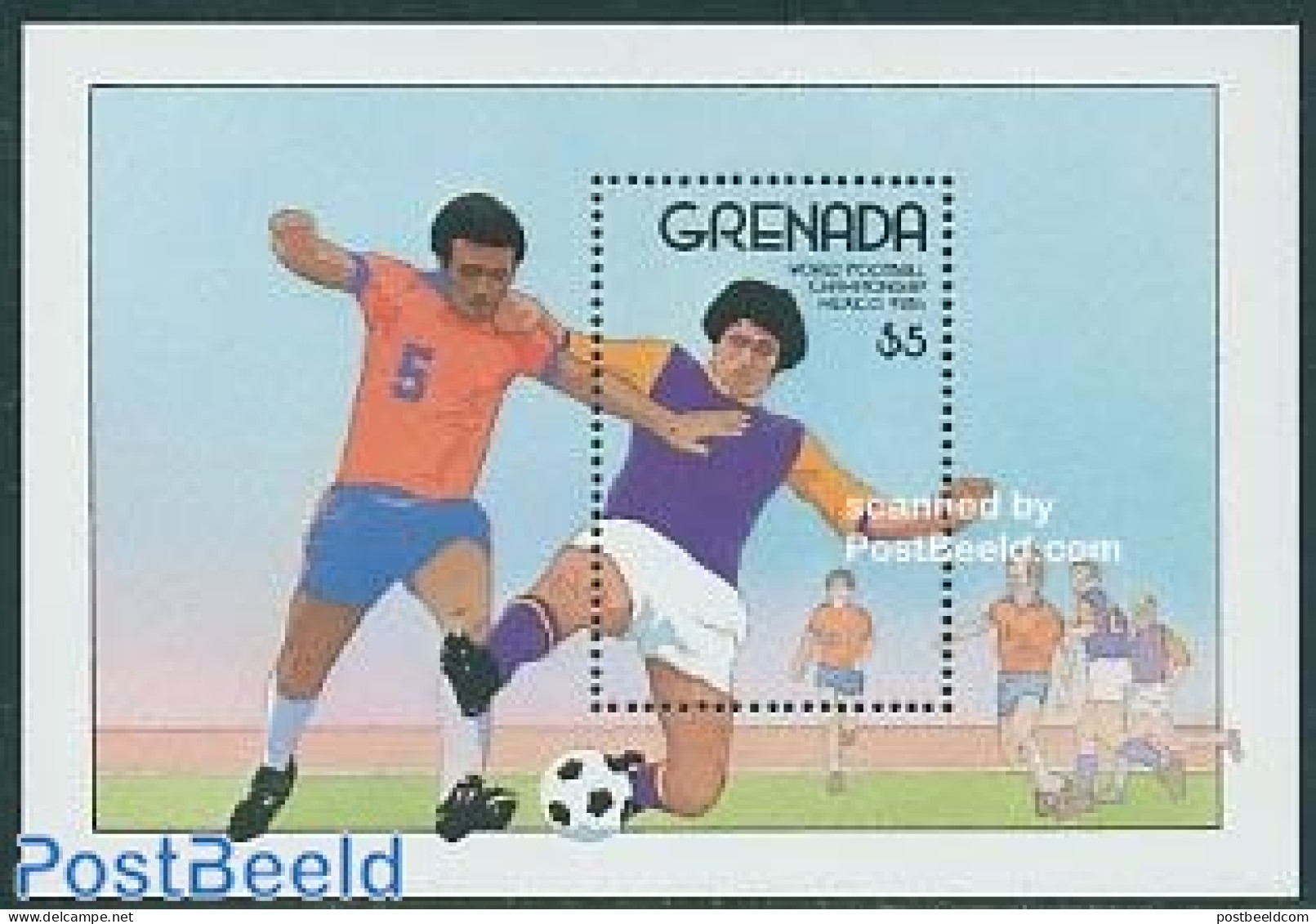 Grenada 1986 World Cup Football S/s, Mint NH, Sport - Football - Sonstige & Ohne Zuordnung