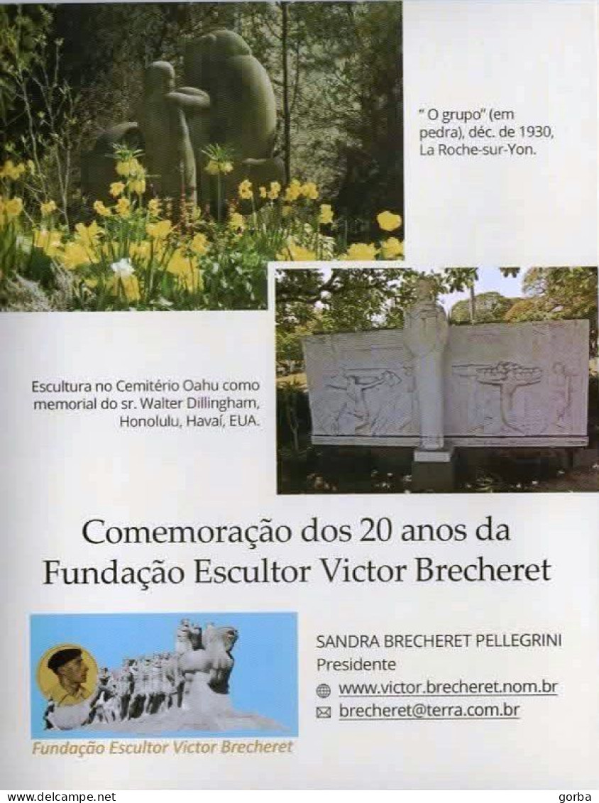 *Gde CPM Triptyque Et Enveloppe - SAO PAULO (Brésil) - Commémoration 20 Ans De La Fondation Sculpteur Victor BRECHERET - Ausstellungen