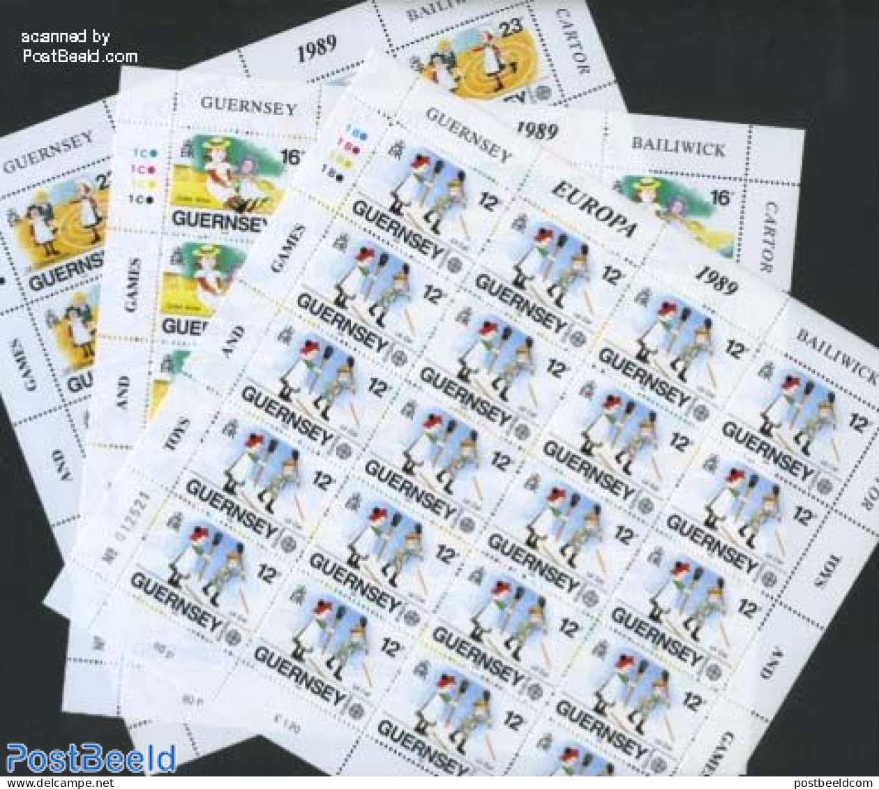 Guernsey 1989 EUROPA CEPT M/sS, Mint NH, History - Various - Europa (cept) - Toys & Children's Games - Guernesey