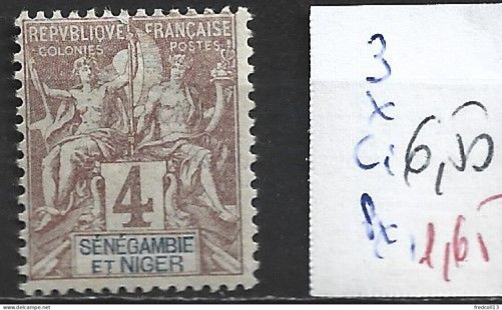 SENEGAMBIE ET NIGER 3 * Côte 6.50 € - Unused Stamps