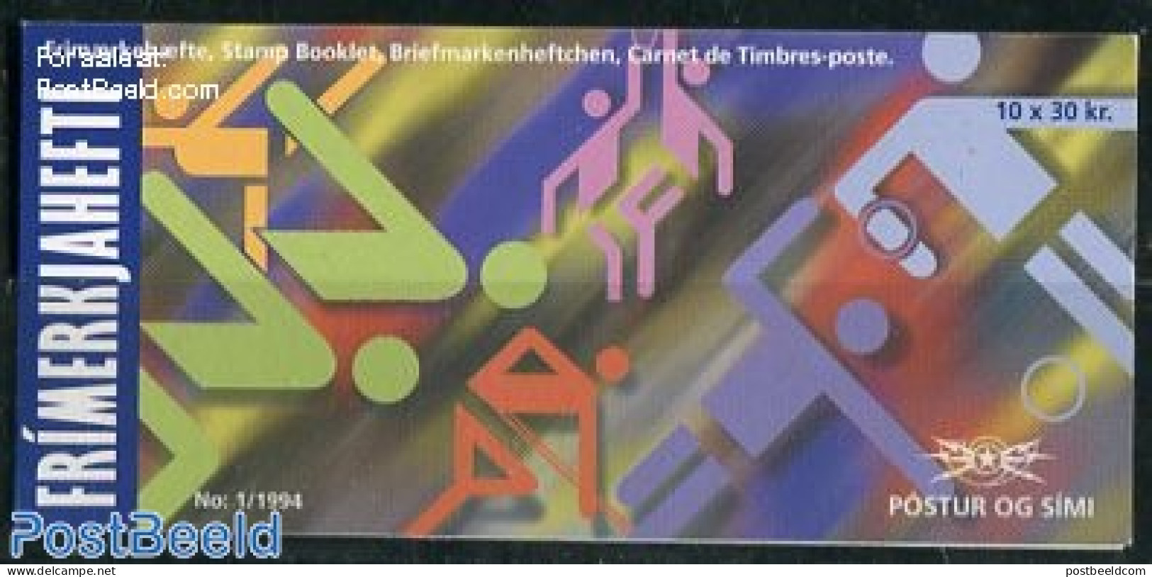 Iceland 1994 Swimming Booklet, Mint NH, Sport - Sport (other And Mixed) - Swimming - Stamp Booklets - Ungebraucht
