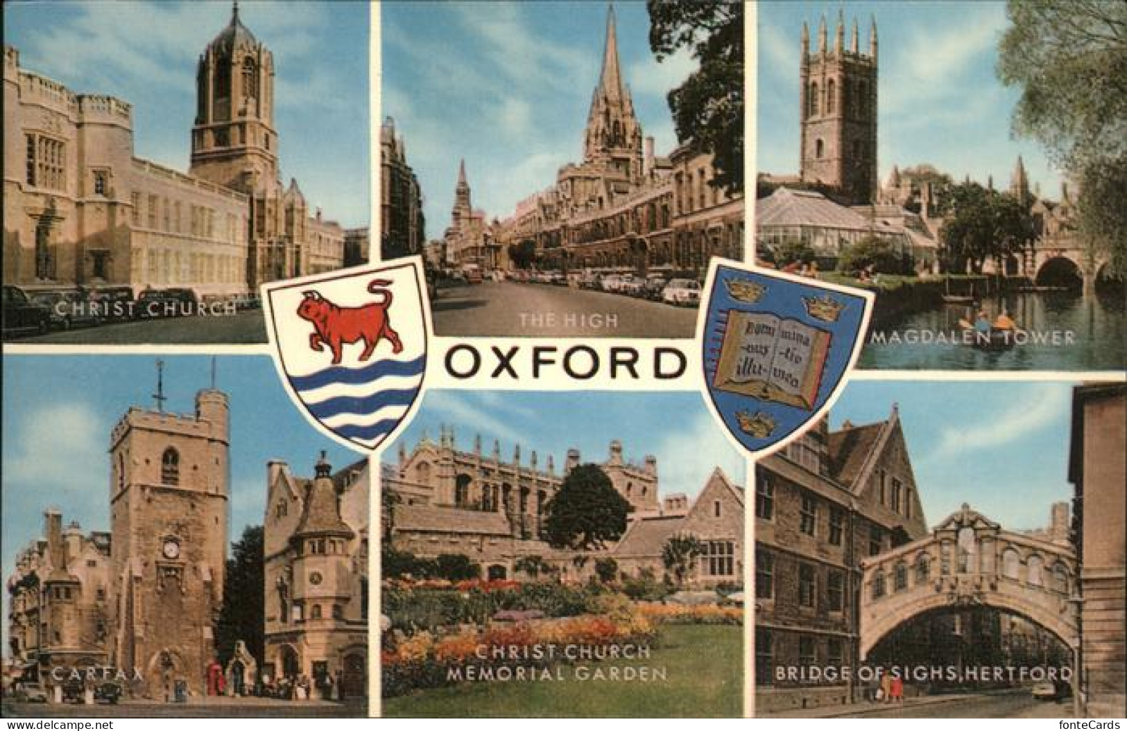 11474858 Oxford Oxfordshire Magdalen Tower Bridge Hertford Wappen Memorial Garde - Autres & Non Classés