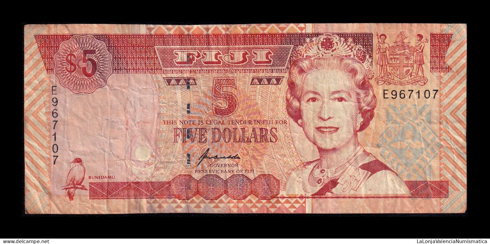 Fiji 5 Dollars Elizabeth II 1995 Pick 97 Bc F - Fidji