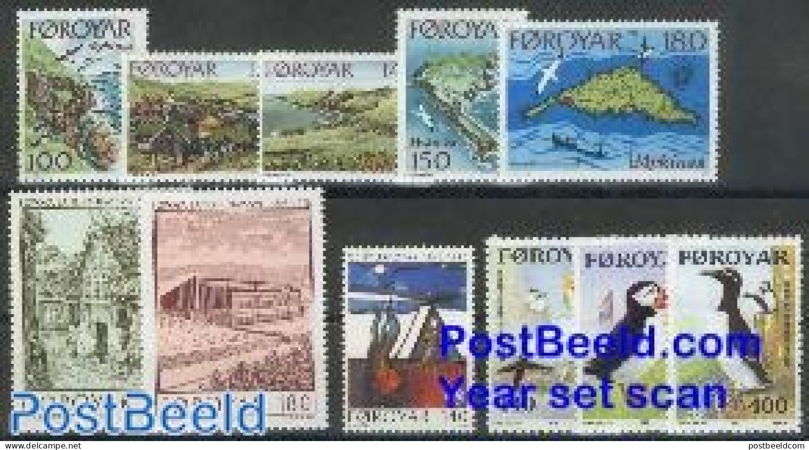 Faroe Islands 1978 Yearset 1978 (11v), Mint NH, Various - Yearsets (by Country) - Unclassified