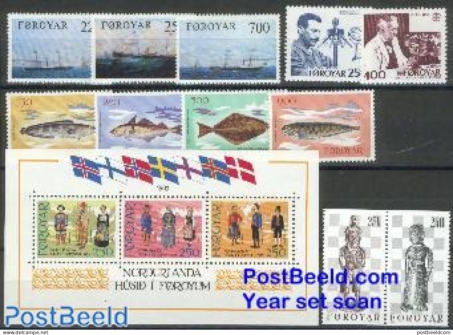 Faroe Islands 1983 Yearset 1983 (11v+1s/s), Mint NH, Various - Yearsets (by Country) - Non Classés