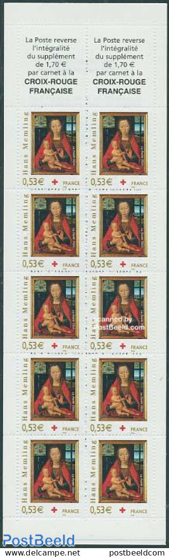 France 2005 Red Cross, Memling Booklet, Mint NH, Health - Red Cross - Stamp Booklets - Art - Paintings - Ungebraucht