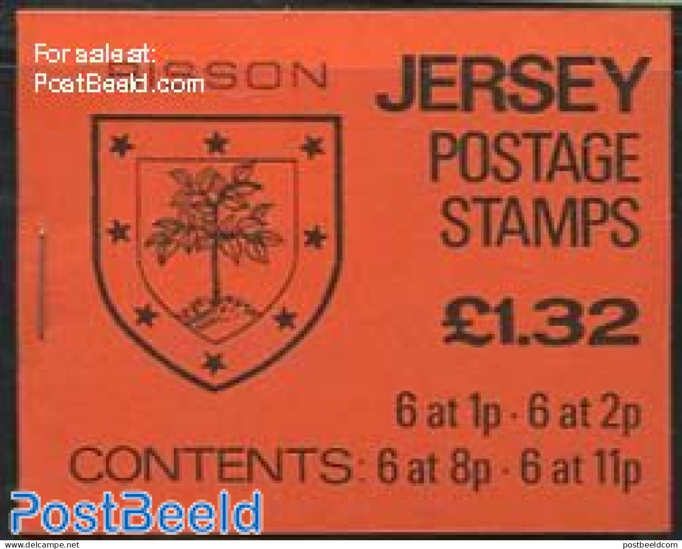 Jersey 1981 Coat Of Arms Booklet (1.32), Mint NH, History - Coat Of Arms - Stamp Booklets - Sin Clasificación