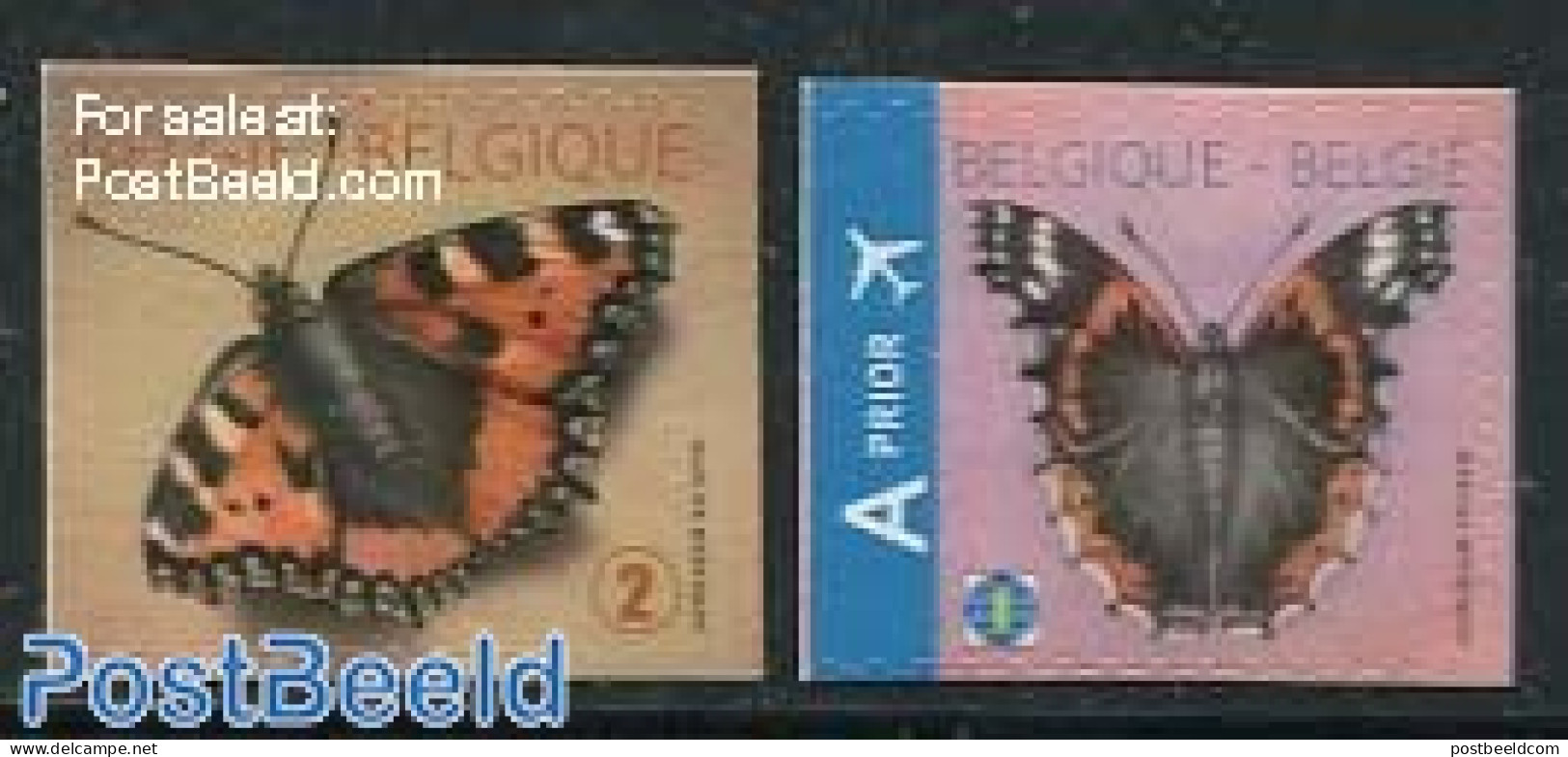 Belgium 2013 Butterflies 2v S-a, Mint NH, Nature - Butterflies - Nuovi