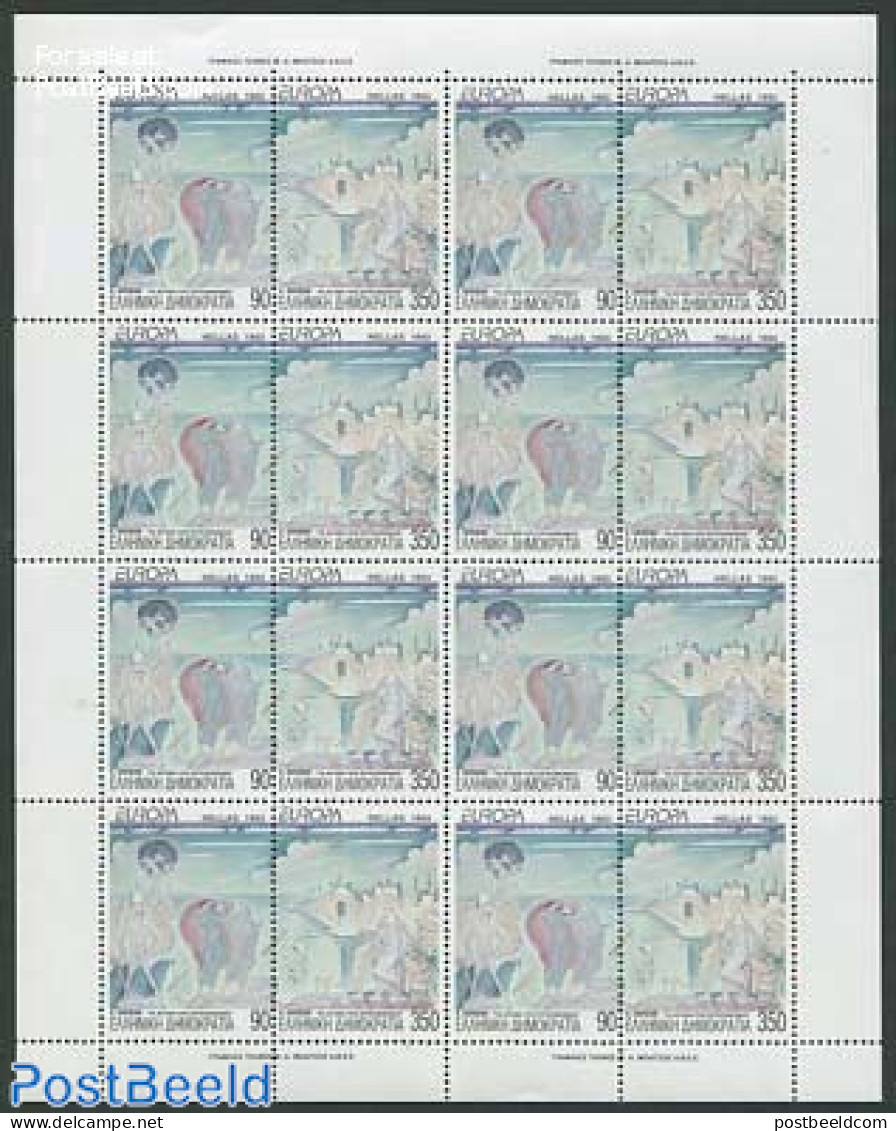 Greece 1993 Europa, Art M/s (with 8 Sets), Mint NH, History - Europa (cept) - Art - Paintings - Nuevos