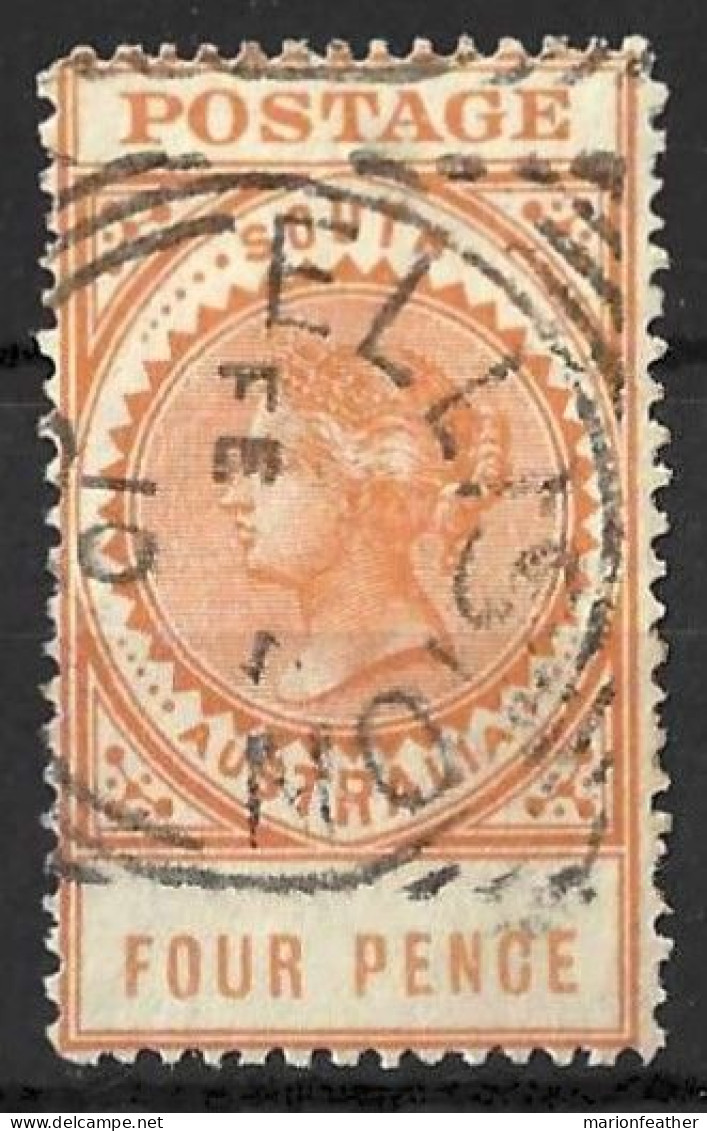 SOUTH AUSTRALIA..." 1906..".....4d....PERF 12, WITH SQUARE / ROUND POSTMARK.....VFU........ - Used Stamps