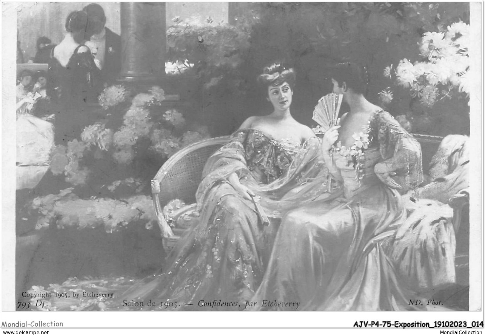 AJVP4-0306 - EXPOSITION - ETCHEVERRY - CONFIDENCES - SALON DE 1905  - Pintura & Cuadros