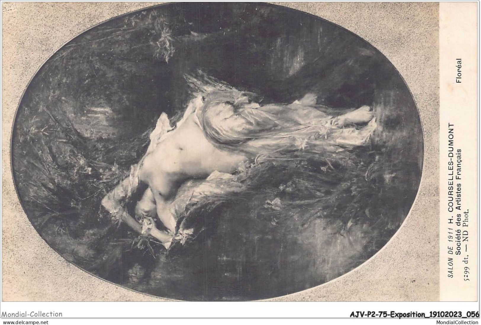 AJVP2-0130 - EXPOSITION - H-COURSELLES-DUMONT - FLOREAL - SALON DE 1911 NU FEMININ - Paintings